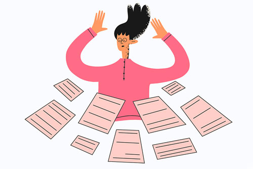 دانلود وکتور EPS لایه باز دختر دانشجو درحال مطالعه